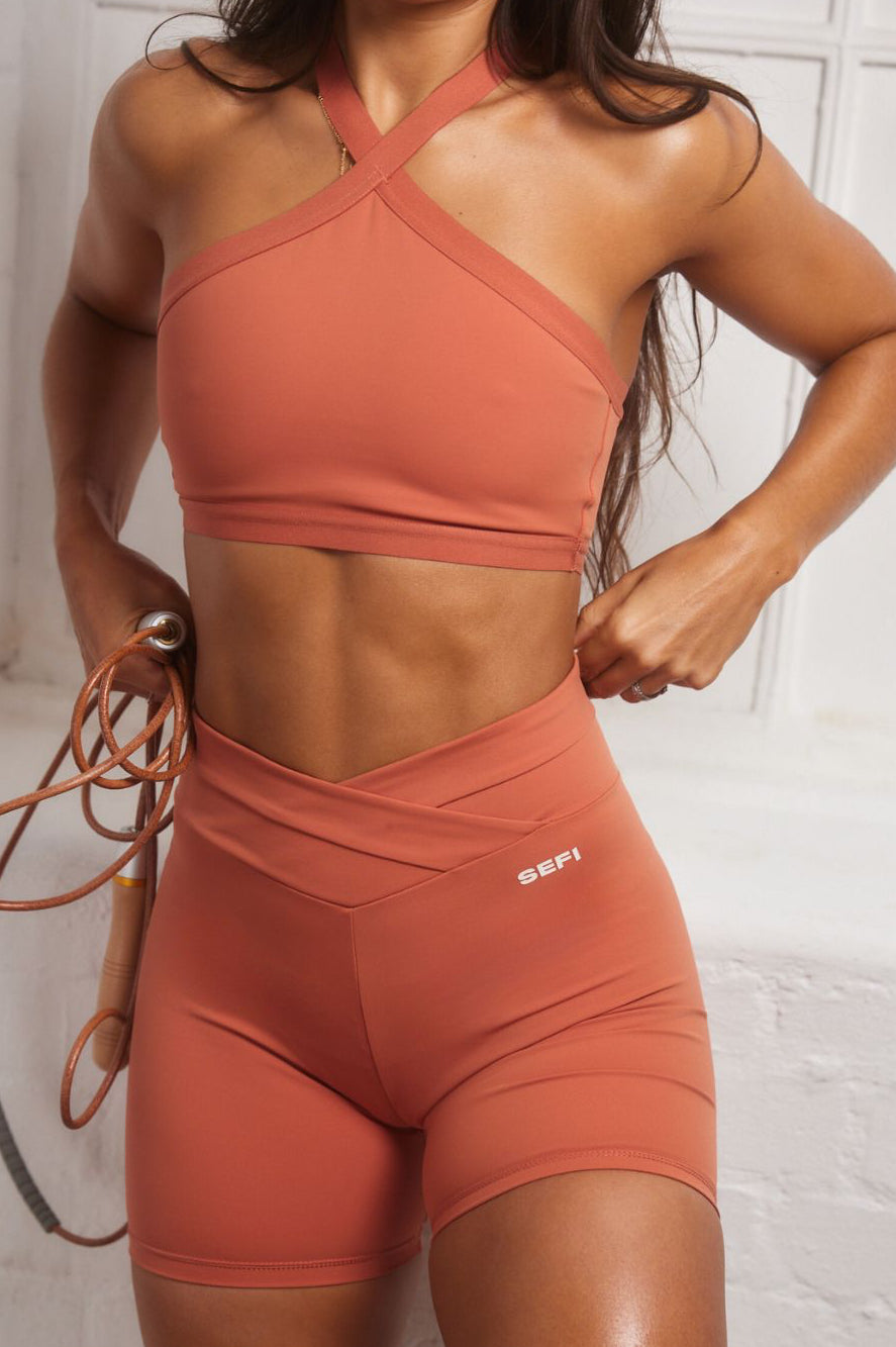 Define Cross Over Shorts - Dusty Orange