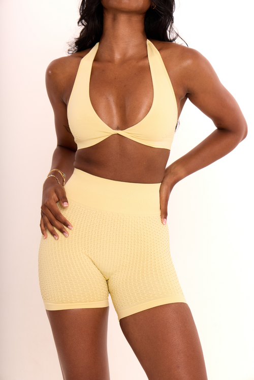 Waffle 5 Inch Shorts - Lemon Drizzle