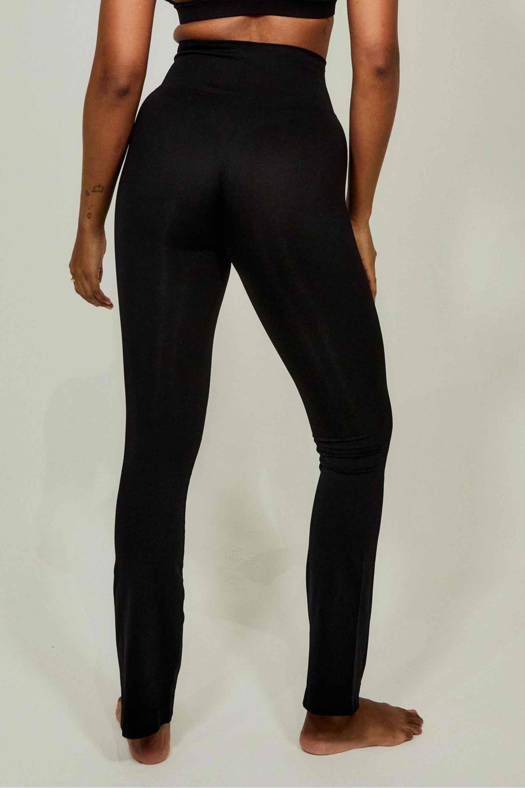 Seamless Leggings Dabria Black High Waisted Jersey Leggings Shape