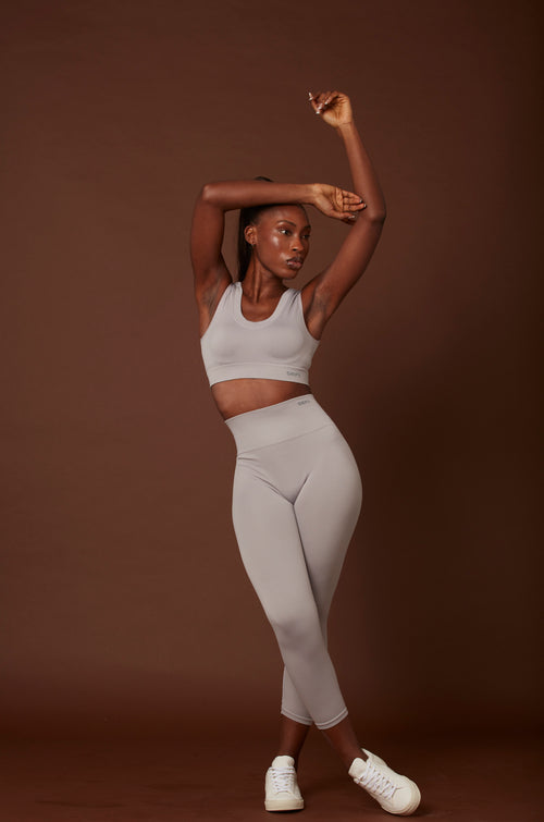 Shop KERI GOLD SAND: MINIMAL SAND COLOR BRA TOP from HERTH at Seezona